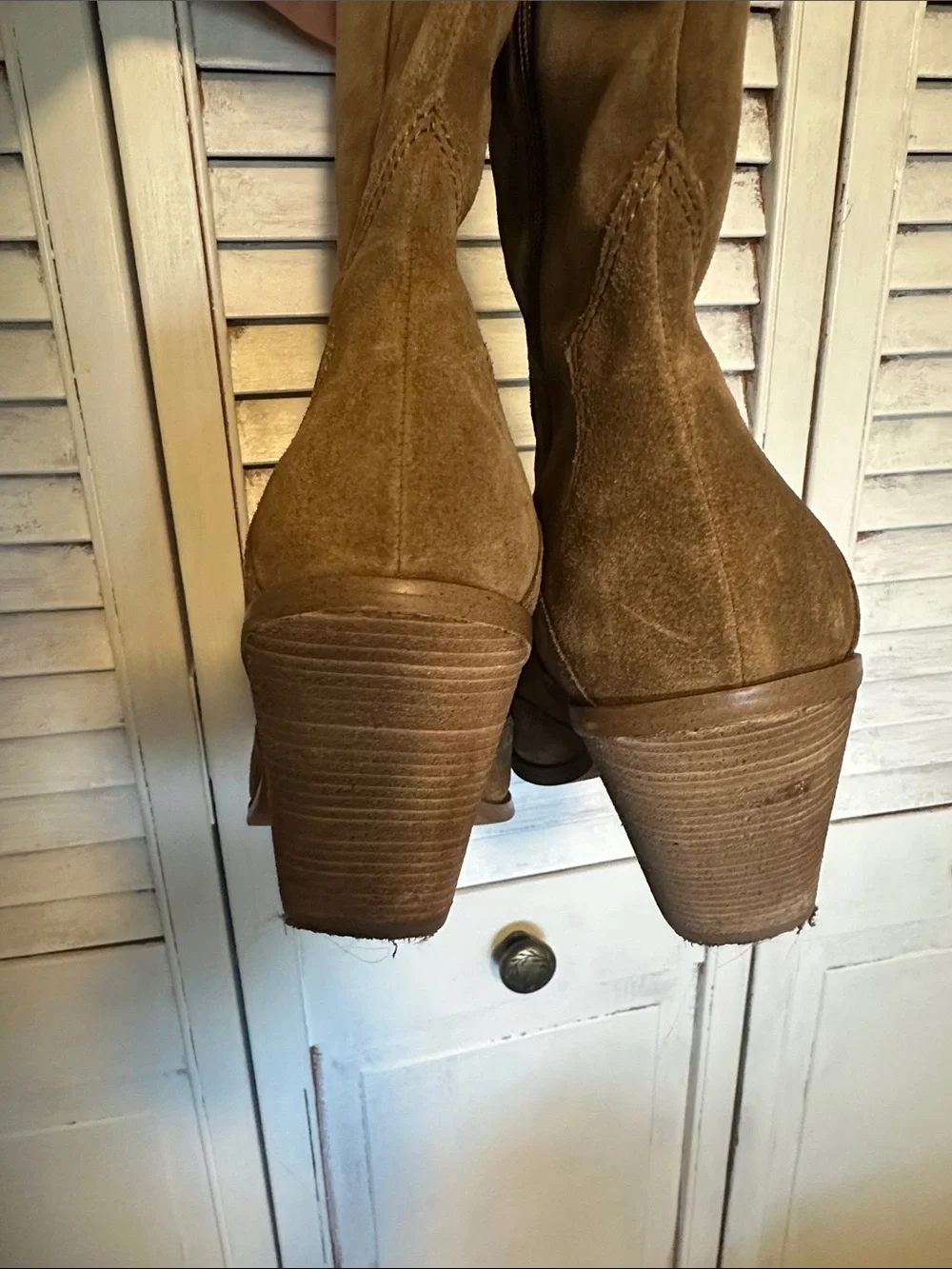 Vince Camuto over the knee suede leather boots 9